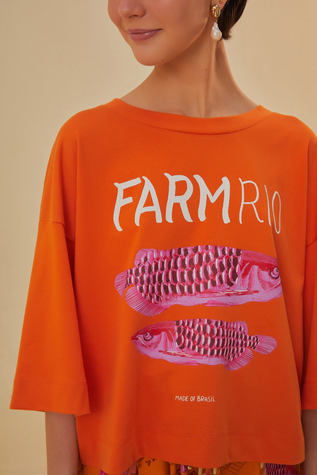 Farm Rio - Orange Farm Rio T-Shirt - Council Studio