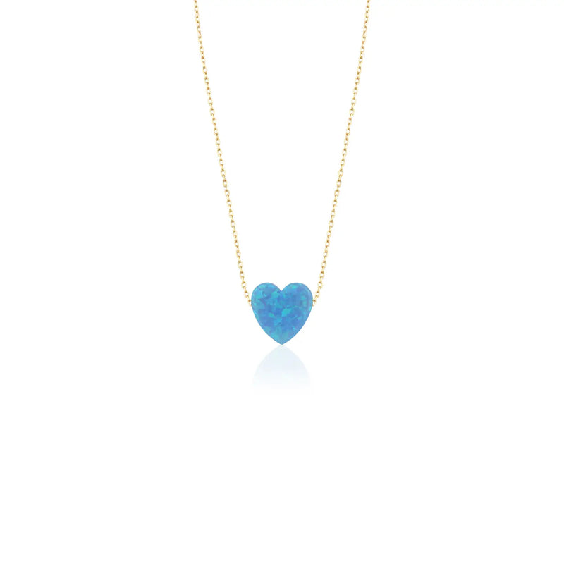 Chakarr - Opal Heart Pendant Necklace - Council Studio