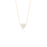 Chakarr - Opal Heart Pendant Necklace - Council Studio