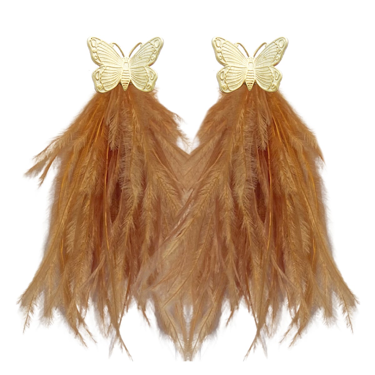Federika Padula - Butterfly Feather Earrings - Council Studio